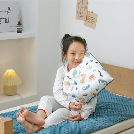 艾佳宝贝 2023新款全棉豆豆绒幼儿园多件套 海洋馆