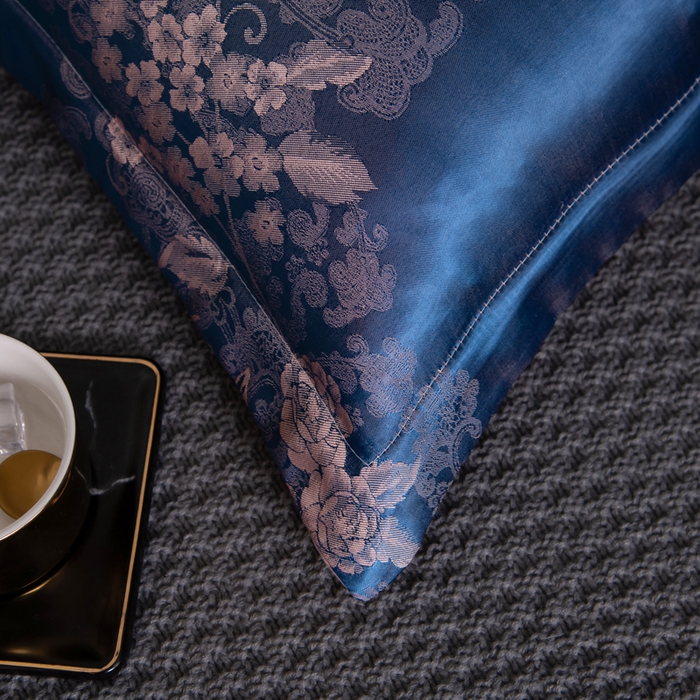 91家纺网 家纺一手货源 找家纺 梦舒羽2025新款单人枕套一对装2只枕头套贡缎提花学生宿舍枕芯套件情侣双人长枕套 优雅贵苑