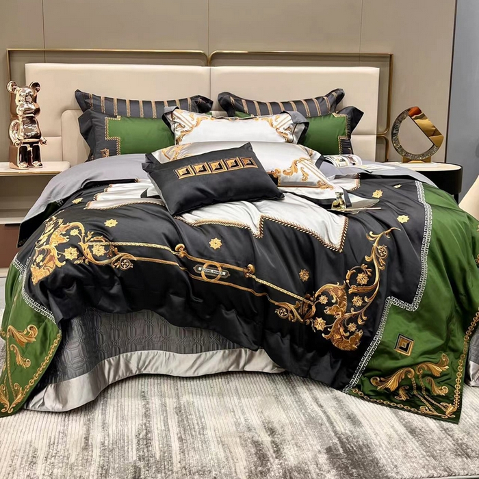 91家纺网 家纺一手货源 找家纺 至爱今生 新款锦缎色织多件套 卡拉公爵