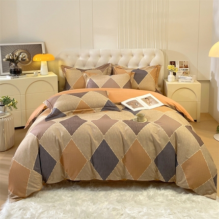 91家纺网 家纺一手货源 找家纺 （总）凯磊家纺 新款磨毛AB版四件套