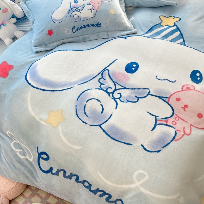 91家纺网 家纺一手货源 找家纺 （总1）星座 2025三丽鸥牛奶绒四件套