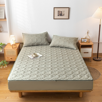 91家纺网 家纺一手货源 找家纺 （汇总）糯米猪家纺 2023新款亲肤棉六面全包夹棉床笠