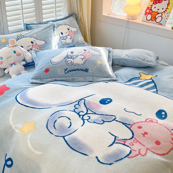 91家纺网 家纺一手货源 找家纺 （总1）星座 2025三丽鸥牛奶绒四件套