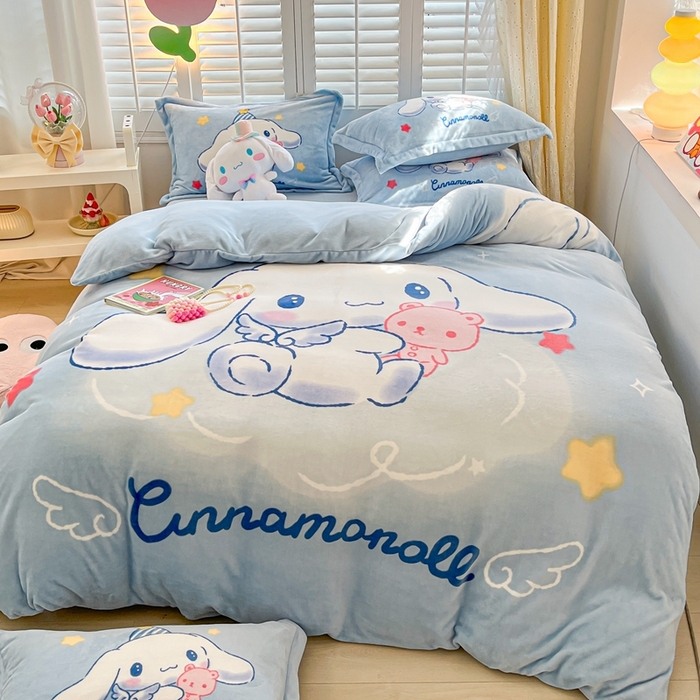 91家纺网 家纺一手货源 找家纺 （总1）星座 2025三丽鸥牛奶绒四件套