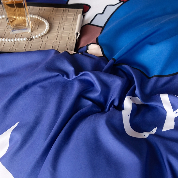 91家纺网 家纺一手货源 找家纺 色鬼 2023新款直播爆款网红款四季棉四件套 萌熊队长