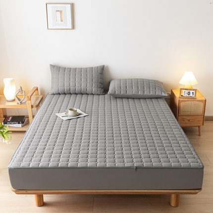 91家纺网 家纺一手货源 找家纺 （总）糯米猪家纺 2023新款亲肤棉六面全包夹棉床笠--时尚格