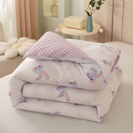 薇玛仕 2023新款A类针织棉3D豆豆绒大豆被 豆豆绒-黛西兔