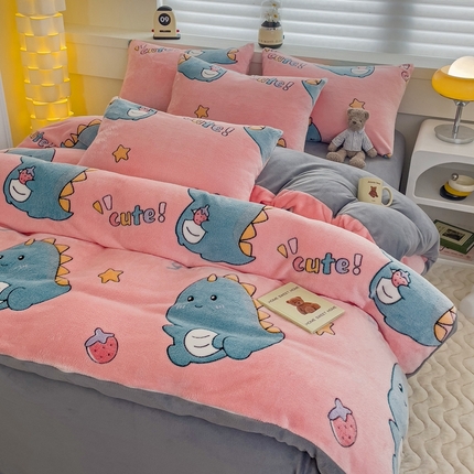 91家纺网 家纺一手货源 找家纺 （总）逸尚阁 2023新款雪花绒单被套（有买家秀）