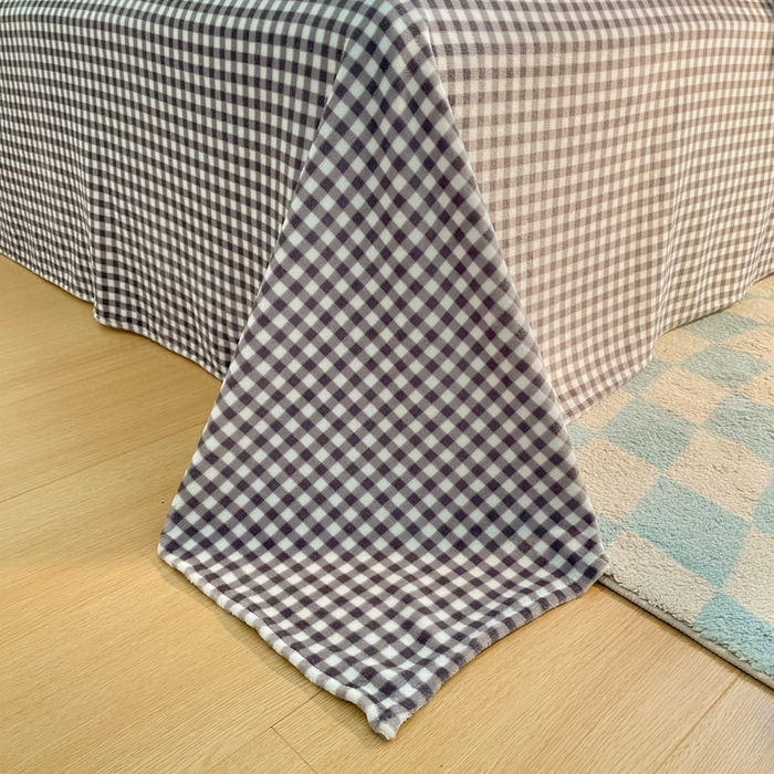 91家纺网 家纺一手货源 找家纺 安哆啦家纺 2024新款牛奶绒三角针四件套 小蝴蝶结