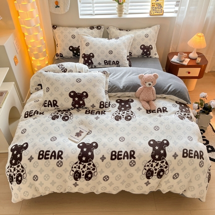 91家纺网 家纺一手货源 找家纺 （总）逸尚阁 2024新款高克重牛奶绒印花四件套（包含买家秀）