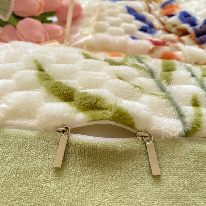 91家纺网 家纺一手货源 找家纺 星座 2025新款豆豆绒金龟绒四件套 繁花