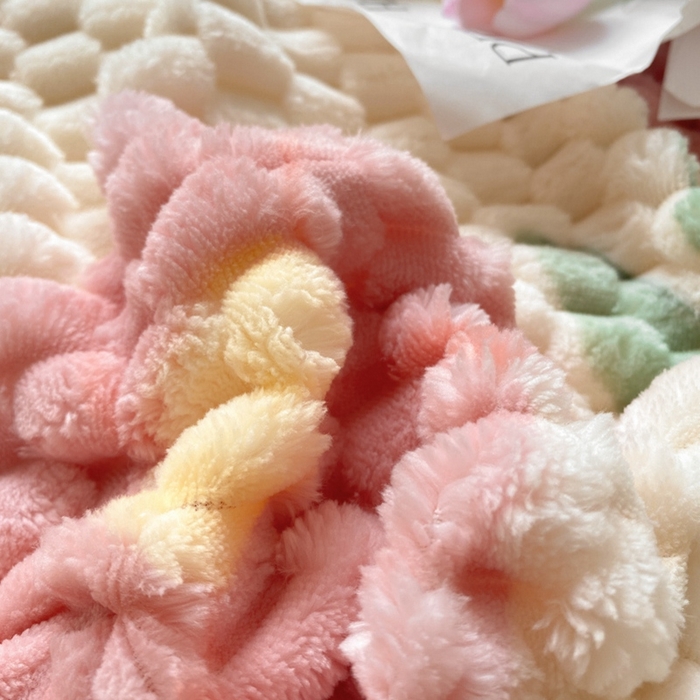 91家纺网 家纺一手货源 找家纺 星座 2025新款豆豆绒金龟绒四件套 粉郁金香