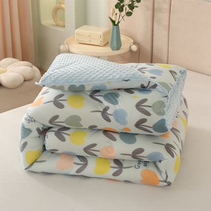 薇玛仕 2023新款A类针织棉3D豆豆绒大豆被 豆豆绒-郁金香