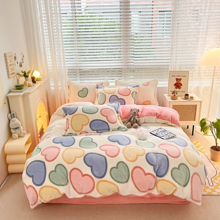 91家纺网 家纺一手货源 找家纺 （总）苏拉家居 2023新款5D雕花雪花绒四件套