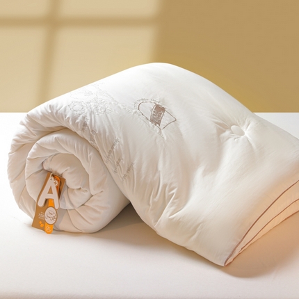 2023棉花刺绣大豆被春秋被冬被【直播，电商爆款】【来量定做】 白色