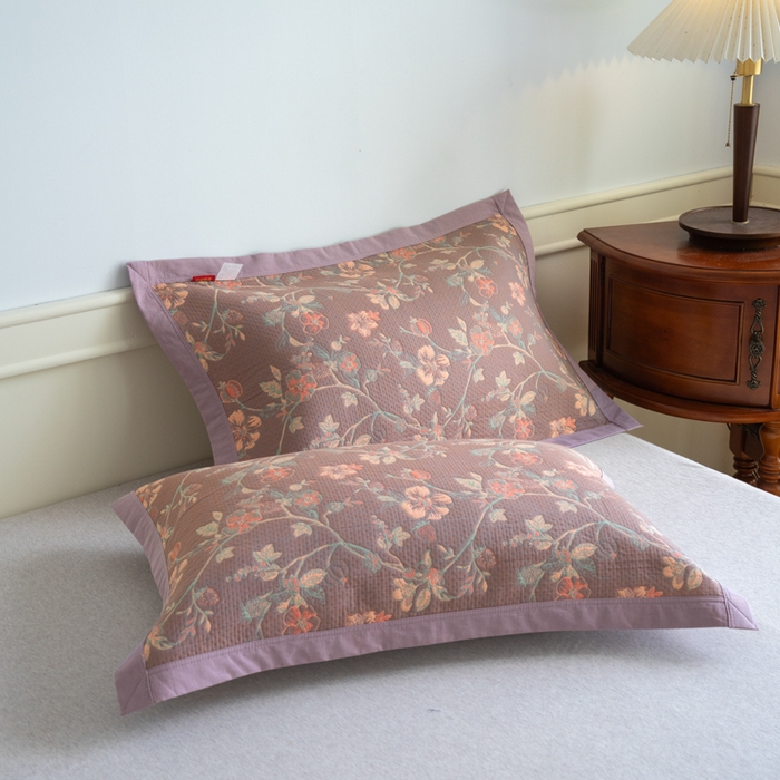 91家纺网 家纺一手货源 找家纺 棠薇 2023新款秋冬全棉三层纱床盖多功能纱布毯 恋薇