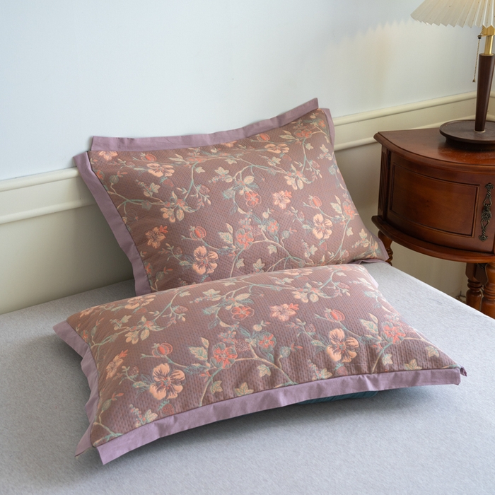 91家纺网 家纺一手货源 找家纺 棠薇 2023新款秋冬全棉三层纱床盖多功能纱布毯 恋薇