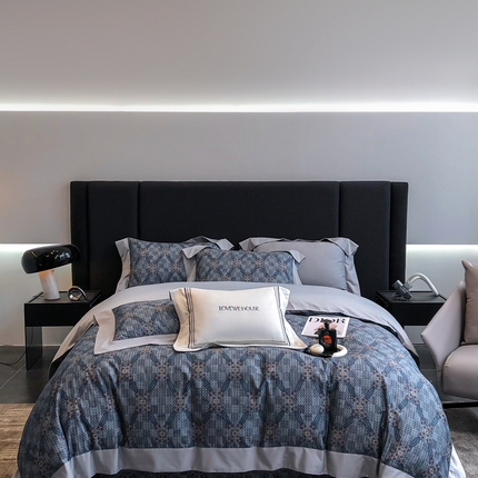 91家纺网 家纺一手货源 找家纺 若未2023新款秋冬大牌高支高密进口轻奢风数码印花四件套-欧洛莎 米格