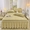 91家纺网 家纺一手货源 找家纺 （总）宜凡家纺 2023新款高克重牛奶绒绣花夹棉床裙三件套