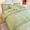 91家纺网 家纺一手货源 找家纺 宜凡家纺 2023新款高克重牛奶绒绣花夹棉床盖四件套 镜花园-抹茶绿