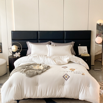 91家纺网 家纺一手货源 找家纺 （总）伊人居2023新款蚕蛹蛋白刺绣大豆被春秋被冬被【直播电商爆款】【来量定做】