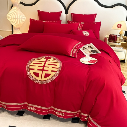 91家纺网 家纺一手货源 找家纺 （总） 婚庆长绒棉多件套