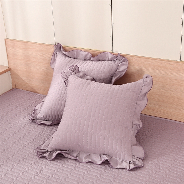 91家纺网 家纺一手货源 找家纺 美优兰 2025新款全棉防滑榻榻米炕垫纯棉床盖三件套 黛紫