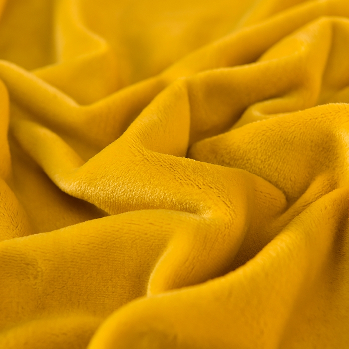 91家纺网 家纺一手货源 找家纺 畅畅家纺 2023新款纯色8.5斤9斤牛奶绒法莱绒宝宝金貂绒四件套 柠檬黄+深蓝