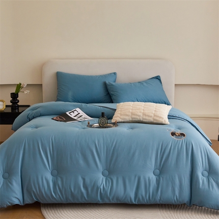 91家纺网 家纺一手货源 找家纺 （总）头等舱 2023新款全棉A类纯色20大豆抗菌秋冬被