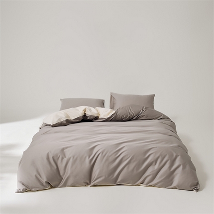 原研家居 2023新款100支长绒棉纯色双拼系列 贝拉米灰