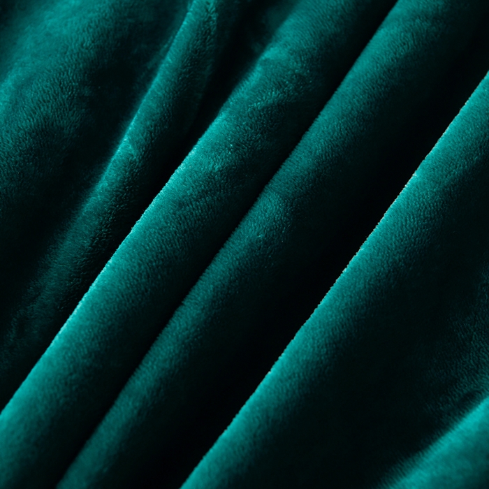 91家纺网 家纺一手货源 找家纺 畅畅家纺 2023新款纯色8.5斤9斤牛奶绒法莱绒宝宝金貂绒四件套 绿+灰