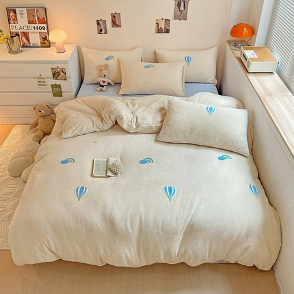 91家纺网 家纺一手货源 找家纺 （总）红嘴企鹅 2025新品卡通毛巾绣牛奶绒套件含买家秀