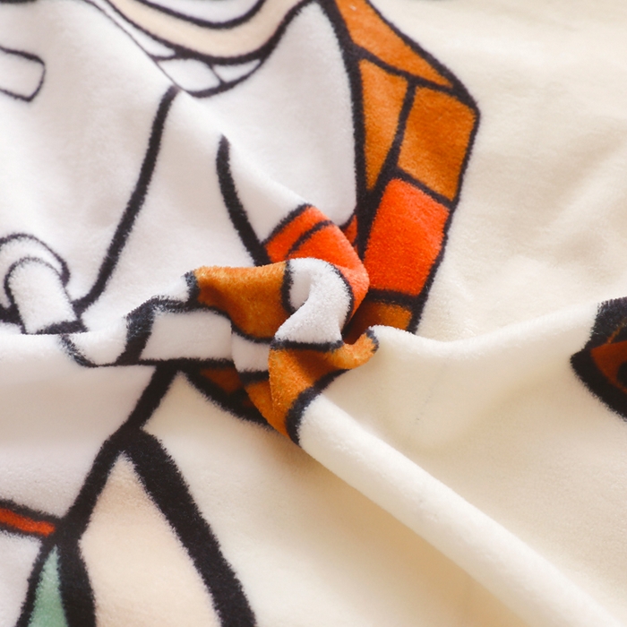 91家纺网 家纺一手货源 找家纺 鱼宝 2023新款大版牛奶绒婴童套件 快乐星球白