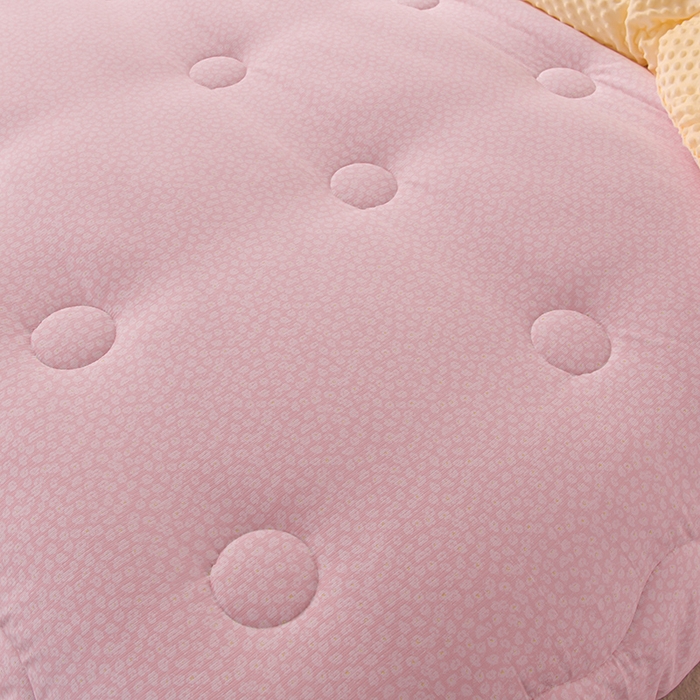 91家纺网 家纺一手货源 找家纺 圣楚家纺  2024新款豆豆绒保暖冬被 樱花点点