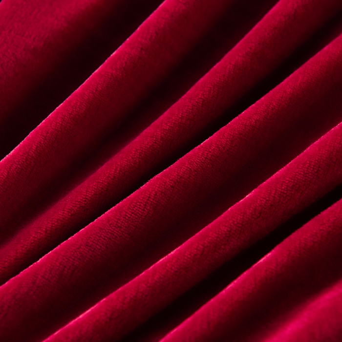 91家纺网 家纺一手货源 找家纺 畅畅家纺 2023新款纯色8.5斤9斤牛奶绒法莱绒宝宝金貂绒四件套 酒红