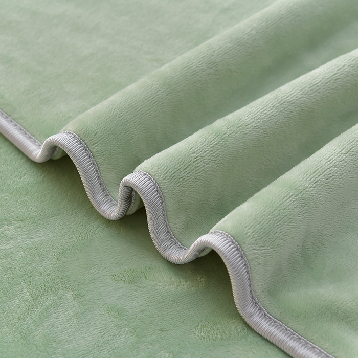 91家纺网 家纺一手货源 找家纺 畅畅家纺 2023新款纯色8.5斤9斤牛奶绒法莱绒宝宝金貂绒四件套 抹茶-绿