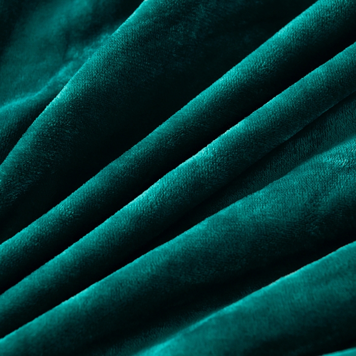 91家纺网 家纺一手货源 找家纺 畅畅家纺 2023新款纯色8.5斤9斤牛奶绒法莱绒宝宝金貂绒四件套 绿