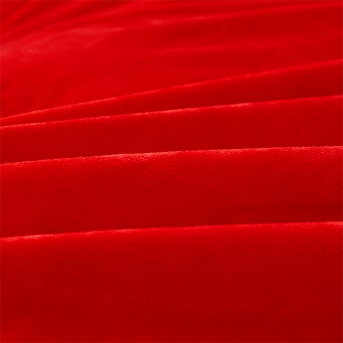 91家纺网 家纺一手货源 找家纺 宜凡家纺 2023秋冬新品婴儿绒婚庆床盖四件套 花嫁喜愿