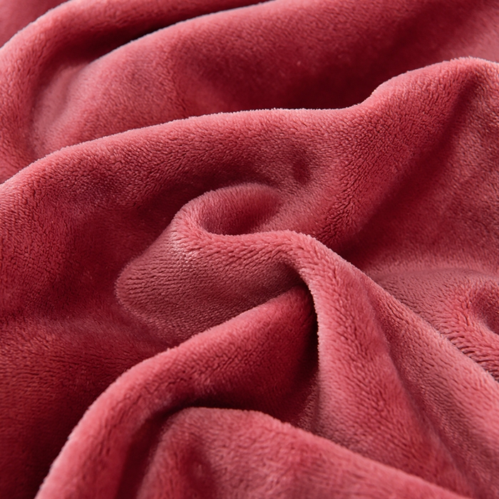 91家纺网 家纺一手货源 找家纺 畅畅家纺 2023新款纯色8.5斤9斤牛奶绒法莱绒宝宝金貂绒四件套 粉红+浅灰