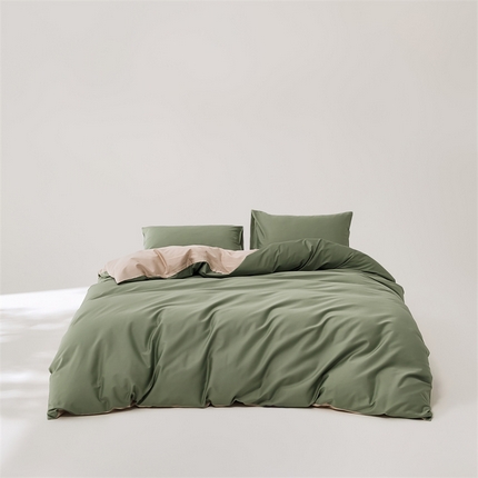 原研家居 2023新款100支长绒棉纯色双拼系列 阿克曼绿