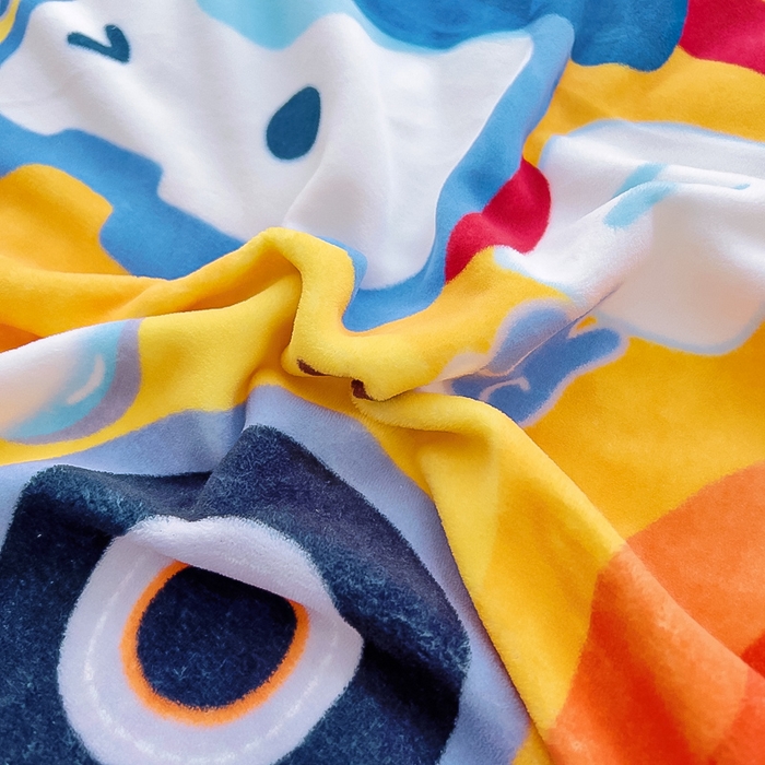 91家纺网 家纺一手货源 找家纺 鱼宝 2023新款大版牛奶绒婴童套件 开心车队