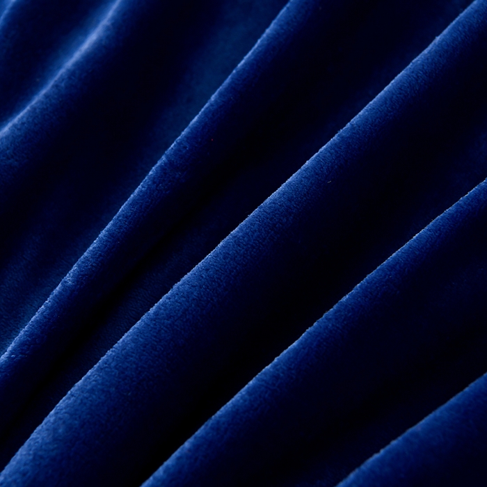 91家纺网 家纺一手货源 找家纺 畅畅家纺 2023新款纯色8.5斤9斤牛奶绒法莱绒宝宝金貂绒四件套 宝蓝+浅灰