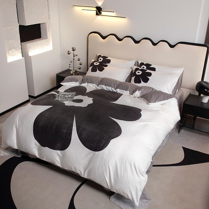 91家纺网 家纺一手货源 找家纺 摩卡 2024新款秋冬新品网红款婴儿绒毛四件套 瑞丽