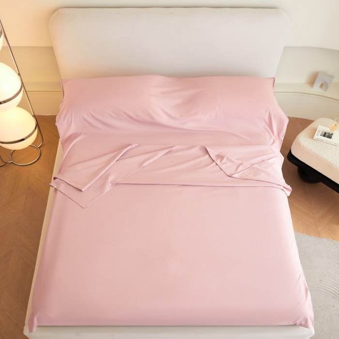 91家纺网 家纺一手货源 找家纺 荣轩家居 2023新款泡泡纱睡袋 桃粉