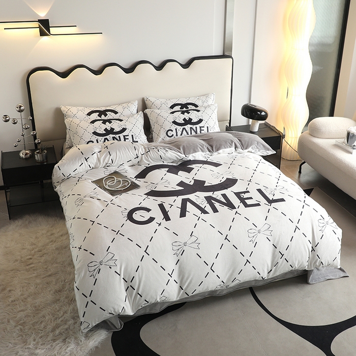 91家纺网 家纺一手货源 找家纺 摩卡 2024新款秋冬新品网红款婴儿绒毛四件套 可可小姐