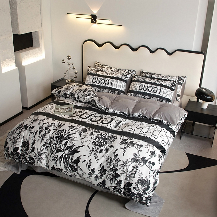 91家纺网 家纺一手货源 找家纺 摩卡 2024新款秋冬新品网红款婴儿绒毛四件套 绮丽复古