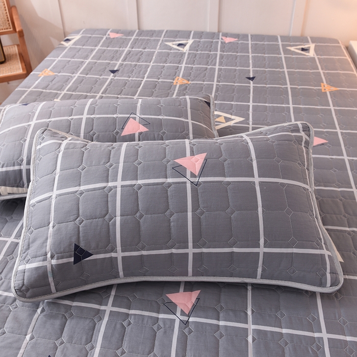 91家纺网 家纺一手货源 找家纺 八十八家纺 2024新款全棉夹棉单品套件—枕套 摩登时尚 