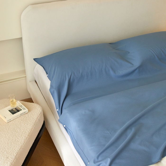 91家纺网 家纺一手货源 找家纺 荣轩家居 2023新款泡泡纱睡袋 青花蓝