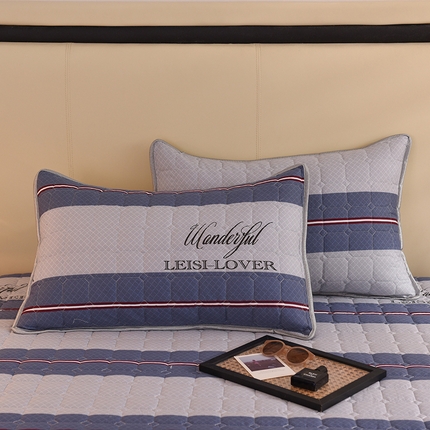 八十八家纺 2024新款全棉夹棉单品套件—枕套 航海天际 