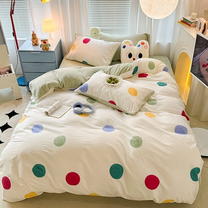 91家纺网 家纺一手货源 找家纺 （总）昔可家纺 2023新款y2k卡通印花系列棉加绒四件套